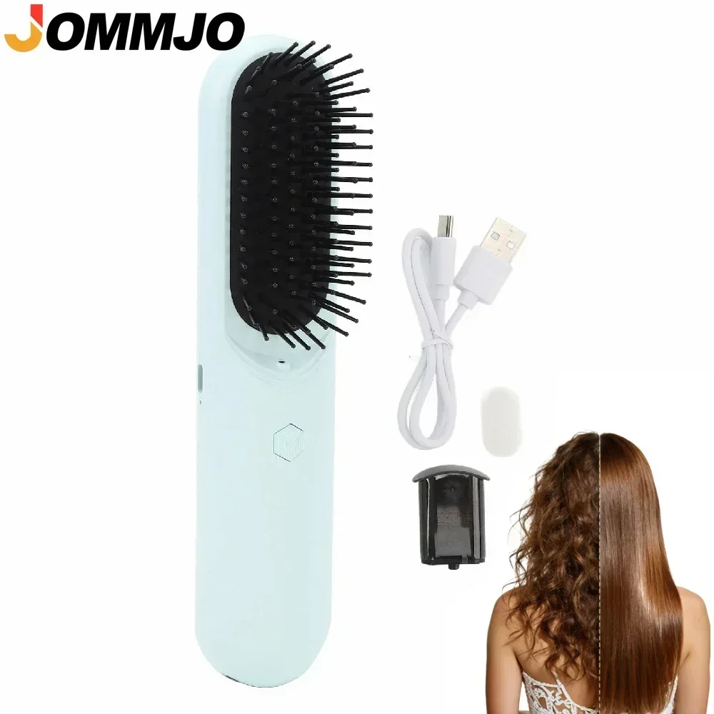 Hair Care Frizzy Hair - Электрическая паровая расческа-выпрямитель для волос, расческа-дематтер