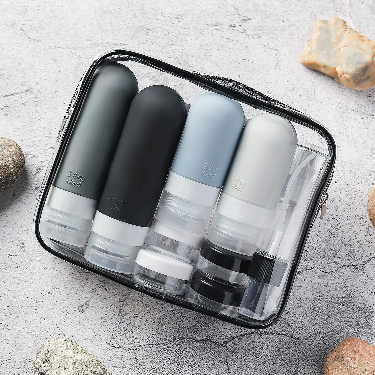 Dry Shampoo Travel - 16 шт. дорожные контейнеры герметичные силиконовые