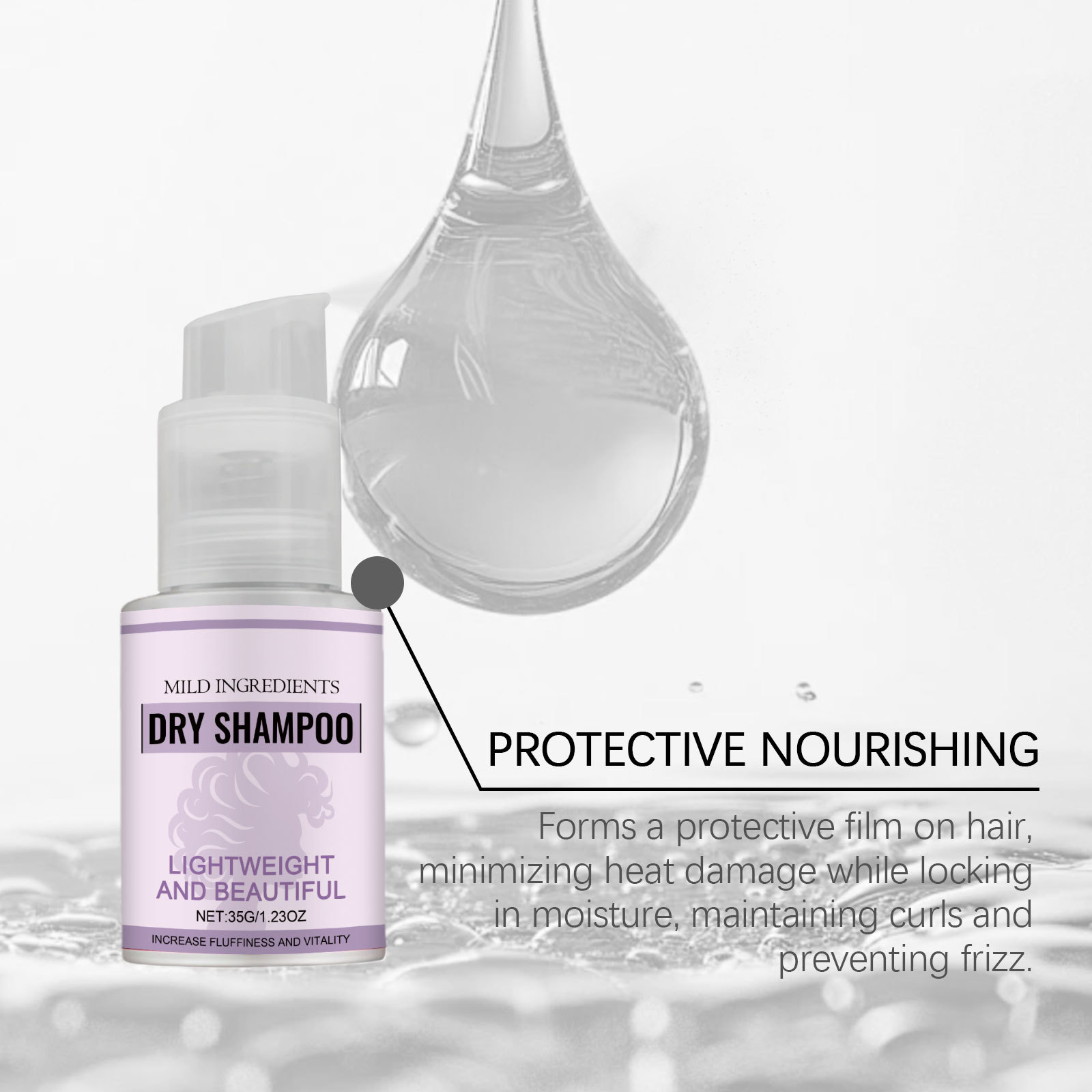 Портативный сухой шампунь для  – обзор и цена Dry Shampoo Travel