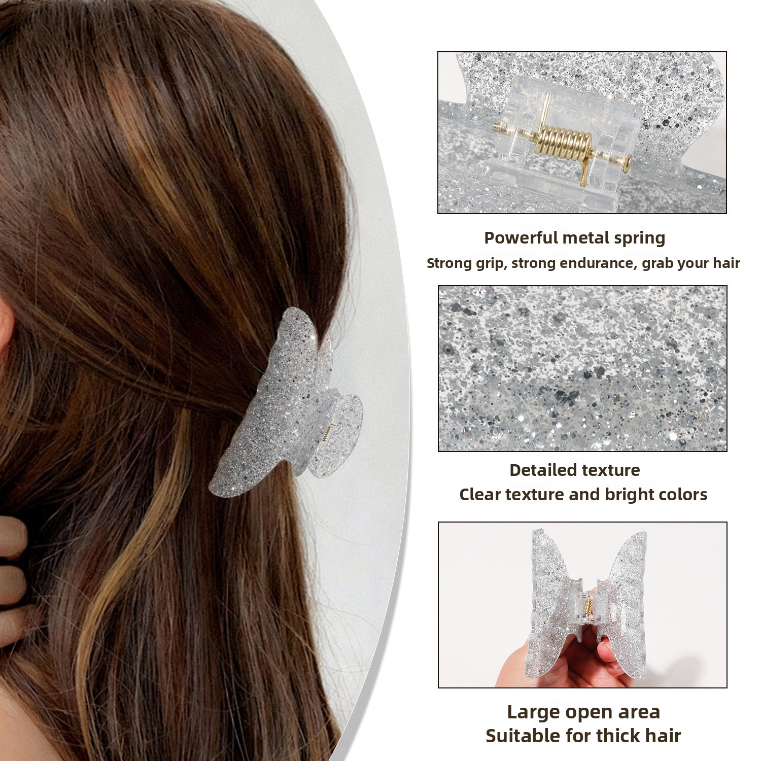 Золотистая блестящая заколка-к – обзор и цена Hair Care Women