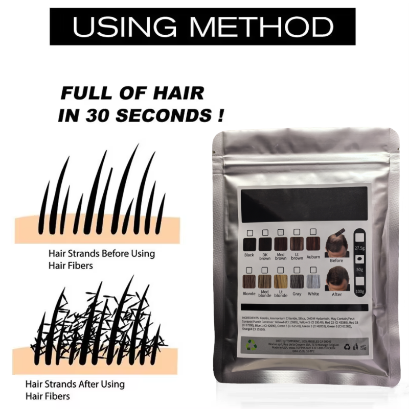 100 г кератиновых волокон для  – обзор и цена Hair Care Frizzy Hair